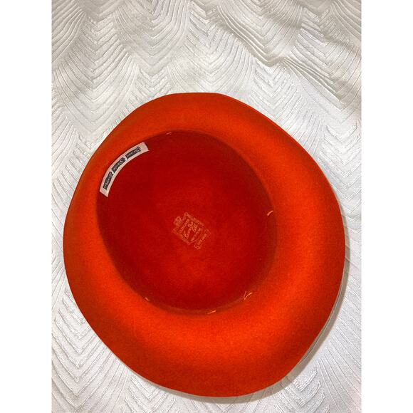 Vintage Glenover Fawn Tra Felt Hat by Carson Pirie Scott & Co Orange 100% Wool, - Picture 7 of 12